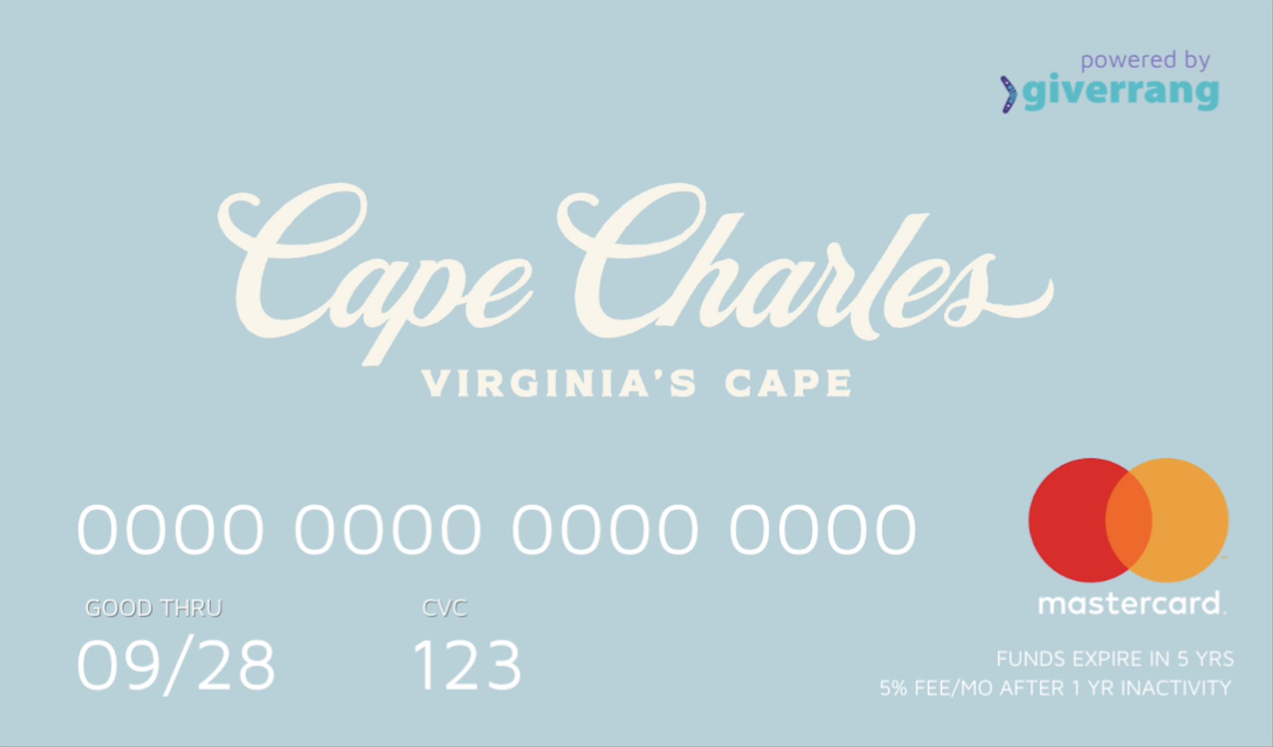 image of the cape charles gift card